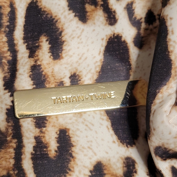 Tartan + Twine Leopard Print Makeup Bag - Picture 2 of 6